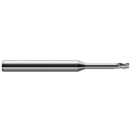 HARVEY TOOL Miniature End Mill - 3 Flute - Corner Radius 766093